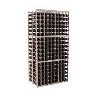 Elementcollection 9 Column Double Deep Wood Wine Rack Greywash Stained