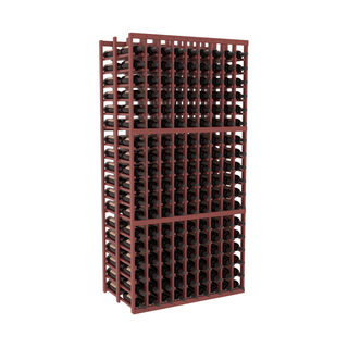 Elementcollection 9 Column Double Deep Wood Wine Rack Cherry Stained