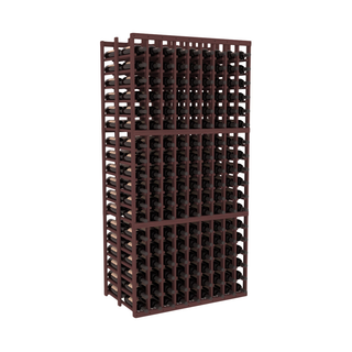 Elementcollection 9 Column Double Deep Wood Wine Rack Walnut Stained