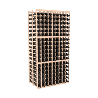 Elementcollection 9 Column Double Deep Wood Wine Rack Unstained