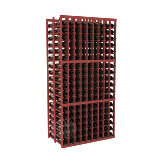 Elementcollection 9 Column Double Deep Wood Wine Rack Cherry Stained