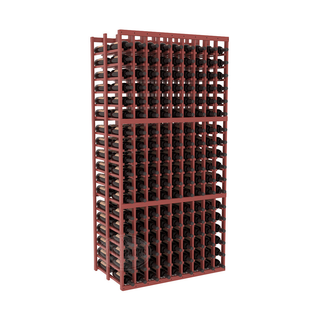 Elementcollection 9 Column Double Deep Wood Wine Rack Cherry Stained