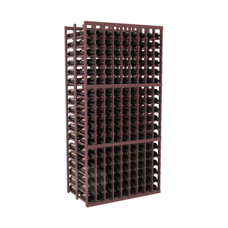 Elementcollection 9 Column Double Deep Wood Wine Rack Walnut Stained