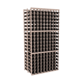 Elementcollection 9 Column Double Deep Wood Wine Rack Greywash Stained