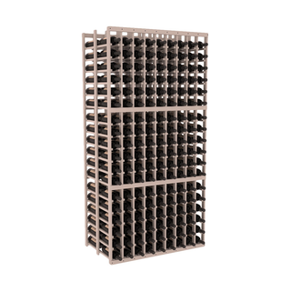 Elementcollection 9 Column Double Deep Wood Wine Rack Greywash Stained