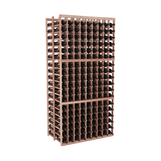 Elementcollection 9 Column Double Deep Wood Wine Rack Unstained