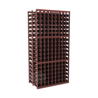 Elementcollection 9 Column Double Deep Wood Wine Rack Cherry Stained