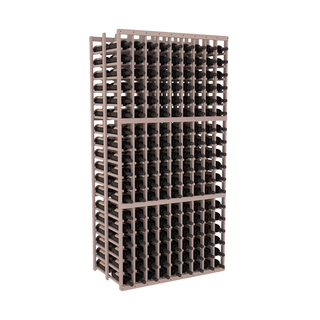Elementcollection 9 Column Double Deep Wood Wine Rack Greywash Stained