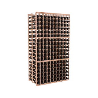 Elementcollection 10 Column Double Deep Wood Wine Rack Unstained
