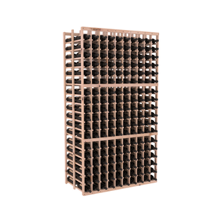 Elementcollection 10 Column Double Deep Wood Wine Rack Unstained