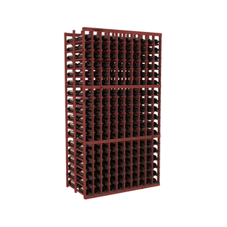 Elementcollection 10 Column Double Deep Wood Wine Rack Cherry Stained