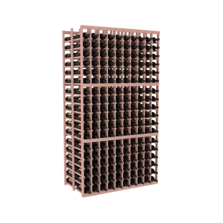 Elementcollection 10 Column Double Deep Wood Wine Rack Unstained