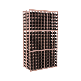 Elementcollection 10 Column Double Deep Wood Wine Rack Unstained
