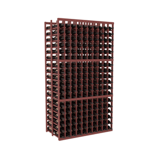 Elementcollection 10 Column Double Deep Wood Wine Rack Cherry Stained
