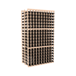 Elementcollection 10 Column Double Deep Wood Wine Rack Unstained Element Collection