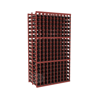 Elementcollection 10 Column Double Deep Wood Wine Rack Cherry Stained