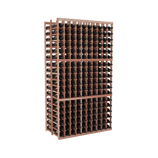 Elementcollection 10 Column Double Deep Wood Wine Rack Unstained