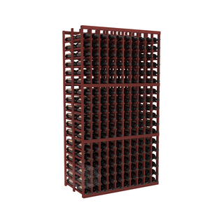 Elementcollection 10 Column Double Deep Wood Wine Rack Cherry Stained