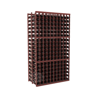 Elementcollection 10 Column Double Deep Wood Wine Rack Cherry Stained