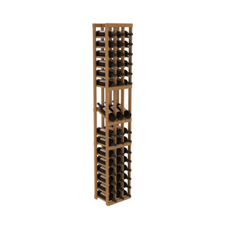 Elementcollection 3 Column Display Wood Wine Rack Oak Stained