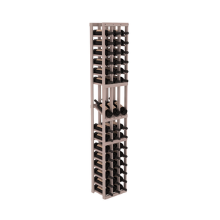 Elementcollection 3 Column Display Wood Wine Rack Greywash Stained
