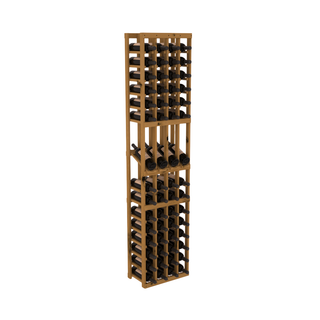 Elementcollection 4 Column Display Wood Wine Rack Oak Stained