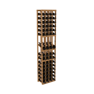 Elementcollection 4 Column Display Wood Wine Rack Oak Stained