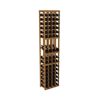 Elementcollection 4 Column Display Wood Wine Rack Oak Stained