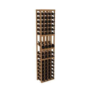 Elementcollection 4 Column Display Wood Wine Rack Oak Stained