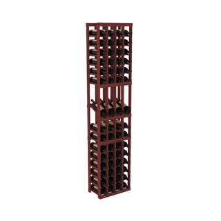 Elementcollection 4 Column Display Wood Wine Rack Cherry Stained