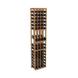 Elementcollection 4 Column Display Wood Wine Rack Oak Stained