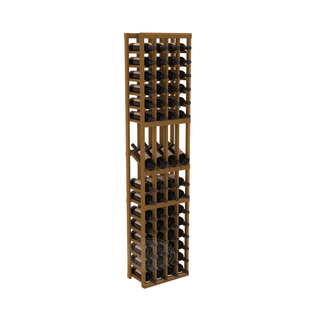 Elementcollection 4 Column Display Wood Wine Rack Oak Stained