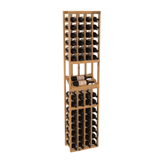 Elementcollection 4 Column Side Display Wood Wine Rack Oak Stained