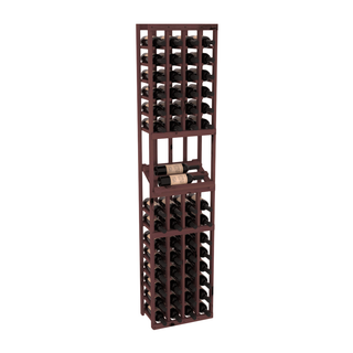 Elementcollection 4 Column Side Display Wood Wine Rack Walnut Stained