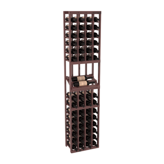 Elementcollection 4 Column Side Display Wood Wine Rack Walnut Stained