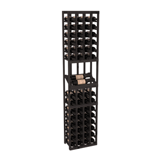 Elementcollection 4 Column Side Display Wood Wine Rack Black Stained