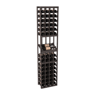 Elementcollection 4 Column Side Display Wood Wine Rack Black Stained