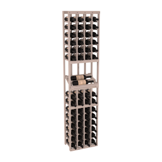 Elementcollection 4 Column Side Display Wood Wine Rack Greywash Stained