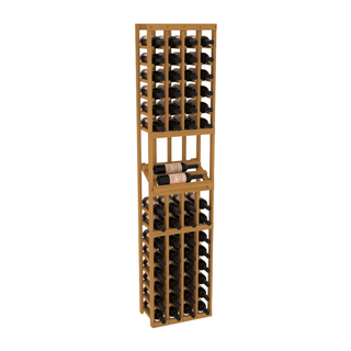 Elementcollection 4 Column Side Display Wood Wine Rack Oak Stained