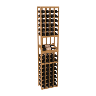 Elementcollection 4 Column Side Display Wood Wine Rack Oak Stained