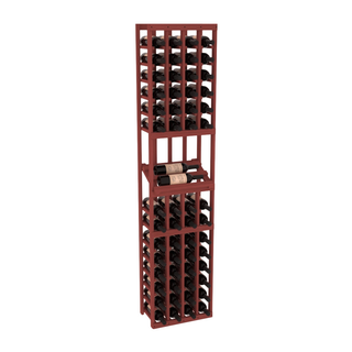 Elementcollection 4 Column Side Display Wood Wine Rack Cherry Stained