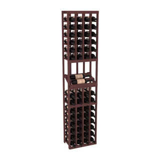 Elementcollection 4 Column Side Display Wood Wine Rack Walnut Stained
