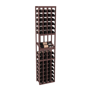 Elementcollection 4 Column Side Display Wood Wine Rack Walnut Stained