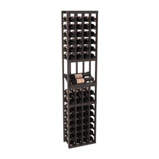 Elementcollection 4 Column Side Display Wood Wine Rack Black Stained