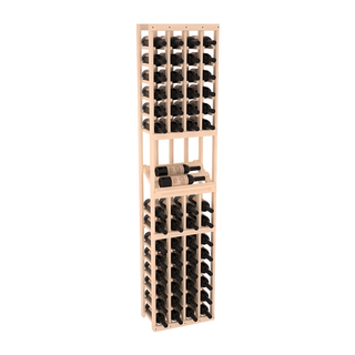 Elementcollection 4 Column Side Display Wood Wine Rack Unstained Element Collection