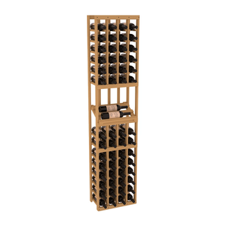 Elementcollection 4 Column Side Display Wood Wine Rack Oak Stained