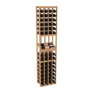 Elementcollection 4 Column Side Display Wood Wine Rack Oak Stained