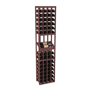 Elementcollection 4 Column Side Display Wood Wine Rack Walnut Stained