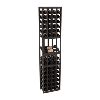 Elementcollection 4 Column Side Display Wood Wine Rack Black Stained