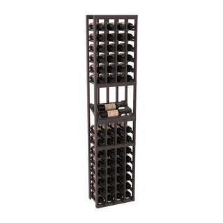 Elementcollection 4 Column Side Display Wood Wine Rack Black Stained